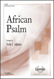 African Psalm SATB choral sheet music cover Thumbnail